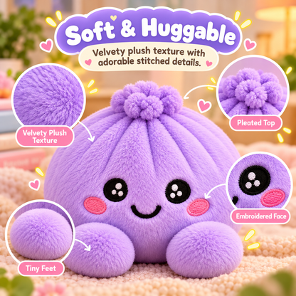 🥟 Cute Dumpling Plush Surprise 🎁 | Super Soft & Huggable with Adorable Steamer Basket 💕