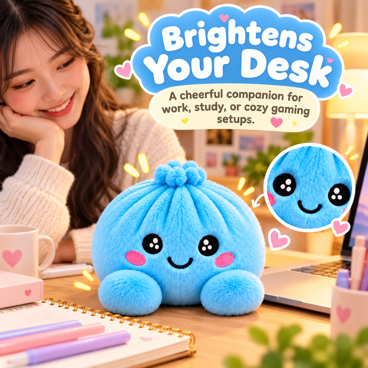 🥟 Cute Dumpling Plush Surprise 🎁 | Super Soft & Huggable with Adorable Steamer Basket 💕