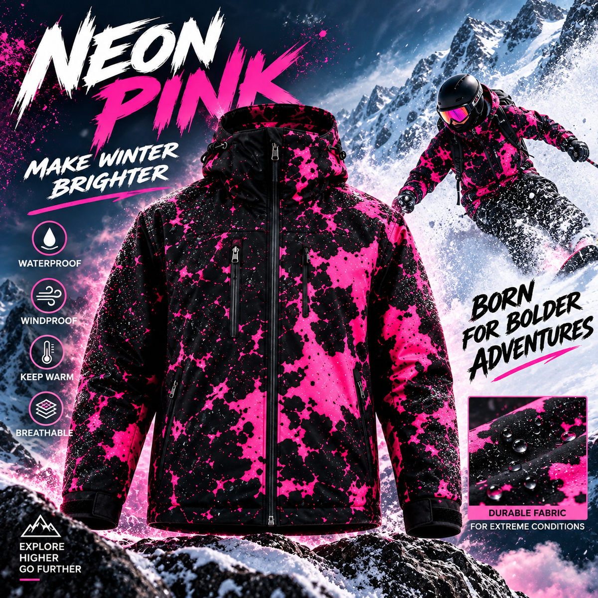 ❄️ The Jacket That Changes When It Snows