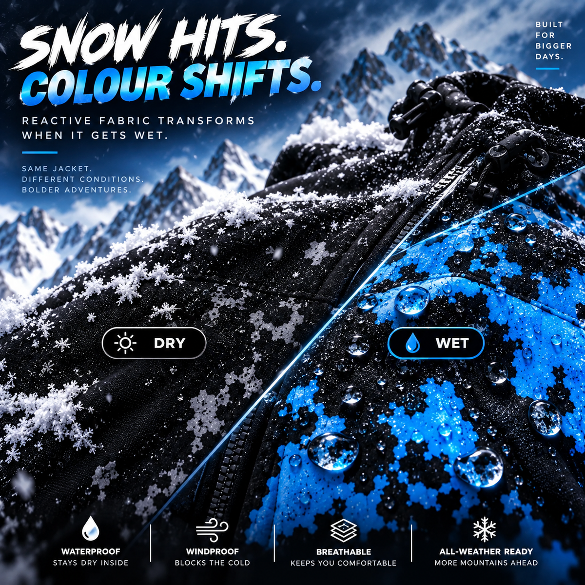 ❄️ The Jacket That Changes When It Snows