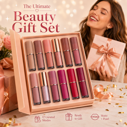 💄[💥LIMITED DEAL]  12-Color Liquid Lipstick Gift Set