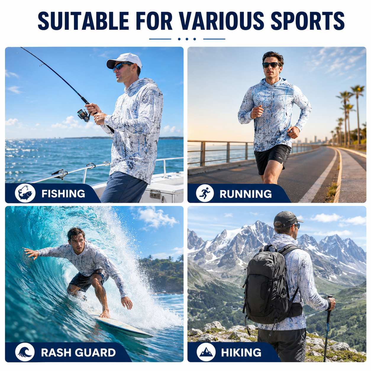 🎁55% OFF Today  Men’s UPF 50+ Swim & Outdoor Sun Hoodie