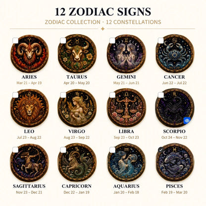 🔥 Last Day 49% OFF - 💎 12 Zodiac Signs Pearl Art Kit ♈💫 Bring Every Zodiac Sign to Life with Pearls