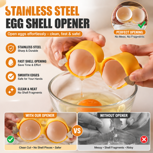 🔥Today 50% OFF 🥚 Egg Shell Opener – Crack Eggs Perfectly Without Mess