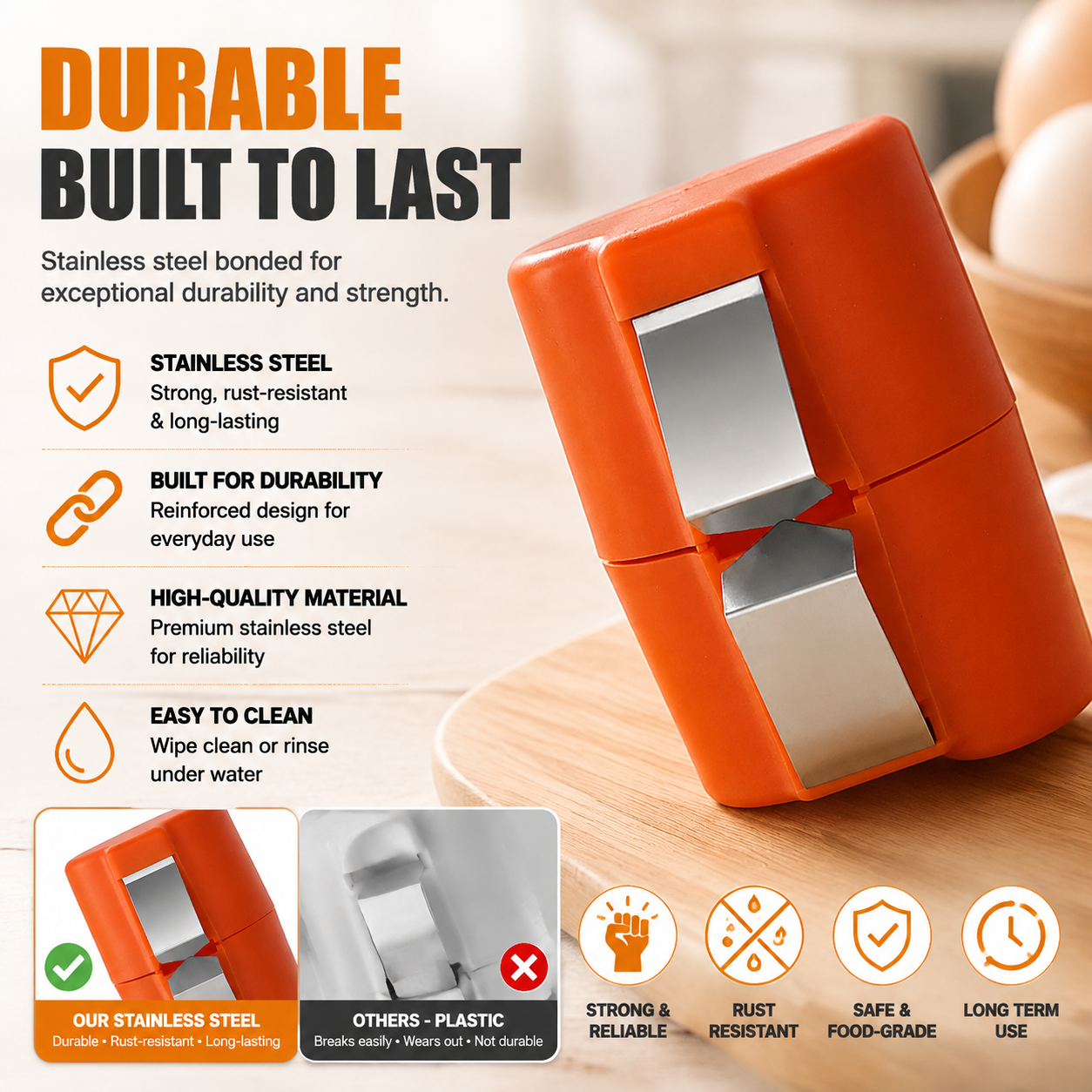 🔥Today 50% OFF 🥚 Egg Shell Opener – Crack Eggs Perfectly Without Mess