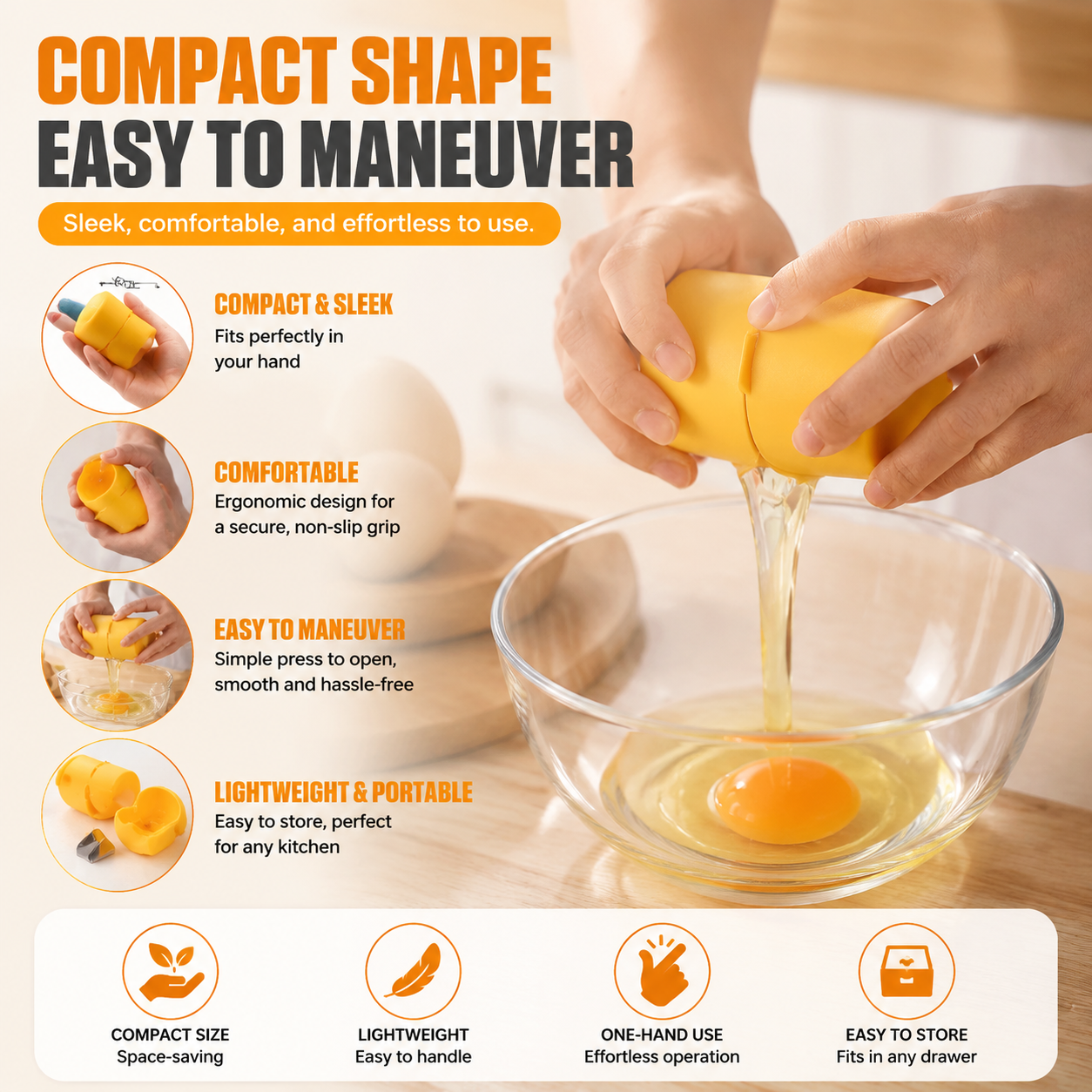 🔥Today 50% OFF 🥚 Egg Shell Opener – Crack Eggs Perfectly Without Mess