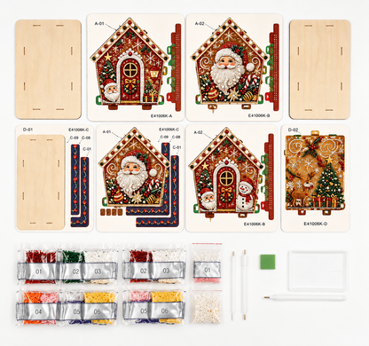 🔥LAST DAY 50% OFF - 🎄 DIY Pearl Art Christmas Cottage Collection
