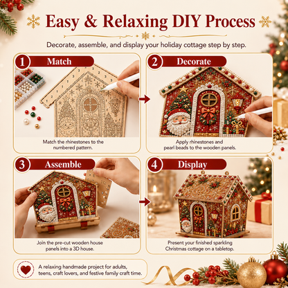 🔥LAST DAY 50% OFF - 🎄 DIY Pearl Art Christmas Cottage Collection