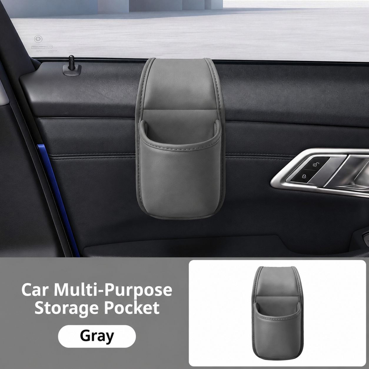 Slim Leather Car Door & Console Organizer Pocket🚗