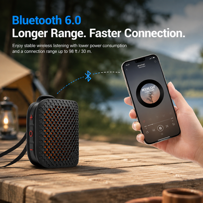🎵 Ultra-Light Magnetic Clip-On Bluetooth Speaker