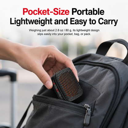 🎵 Ultra-Light Magnetic Clip-On Bluetooth Speaker