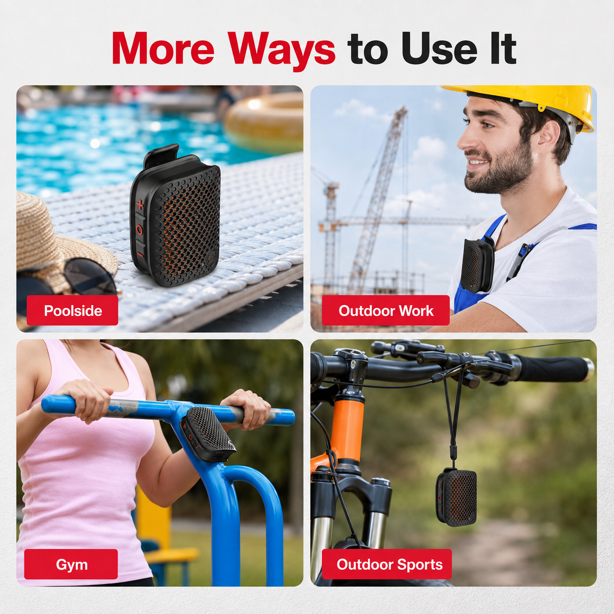 🎵 Ultra-Light Magnetic Clip-On Bluetooth Speaker