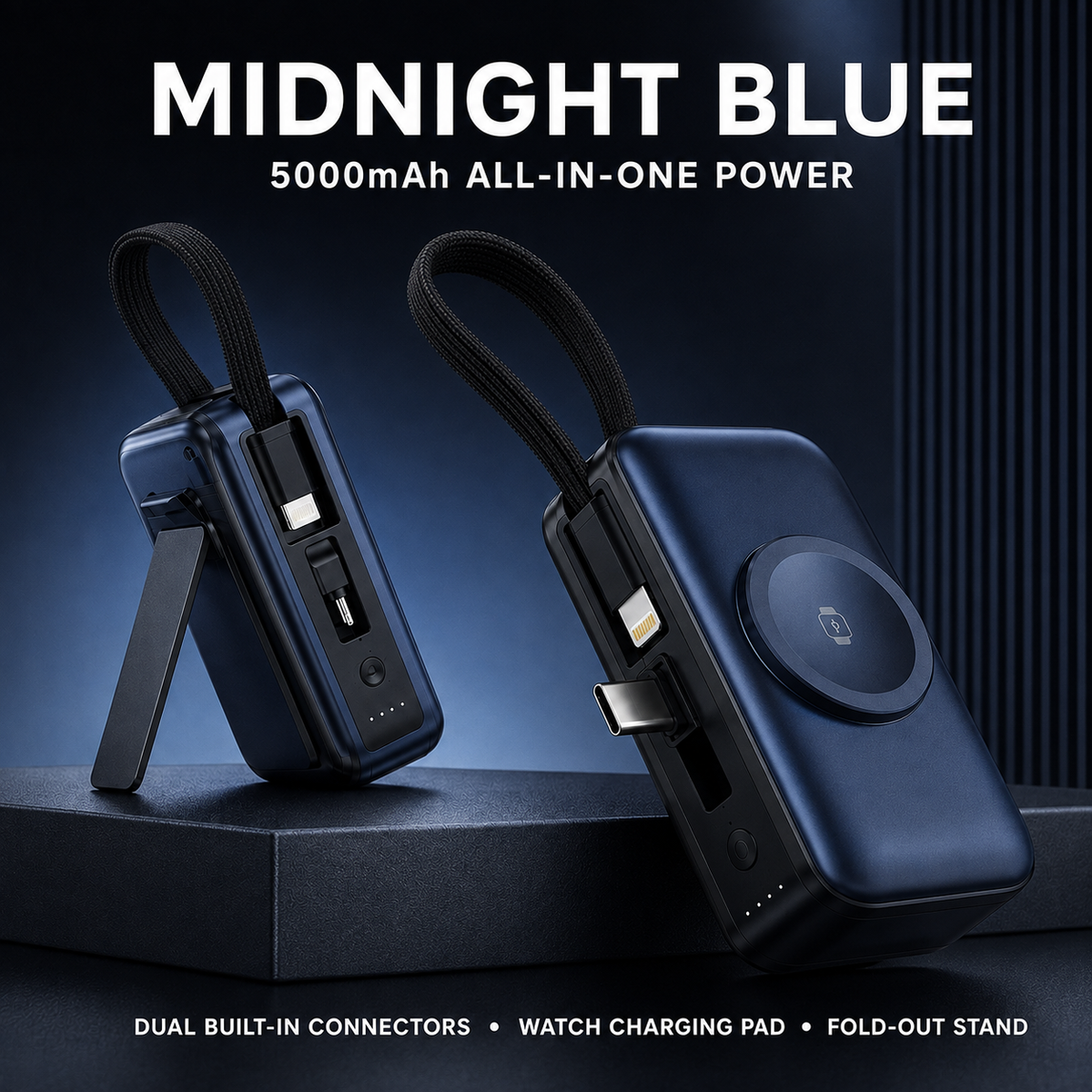 🔋 3-in-1 Mini Power Bank – One Compact Charger For All Your Devices