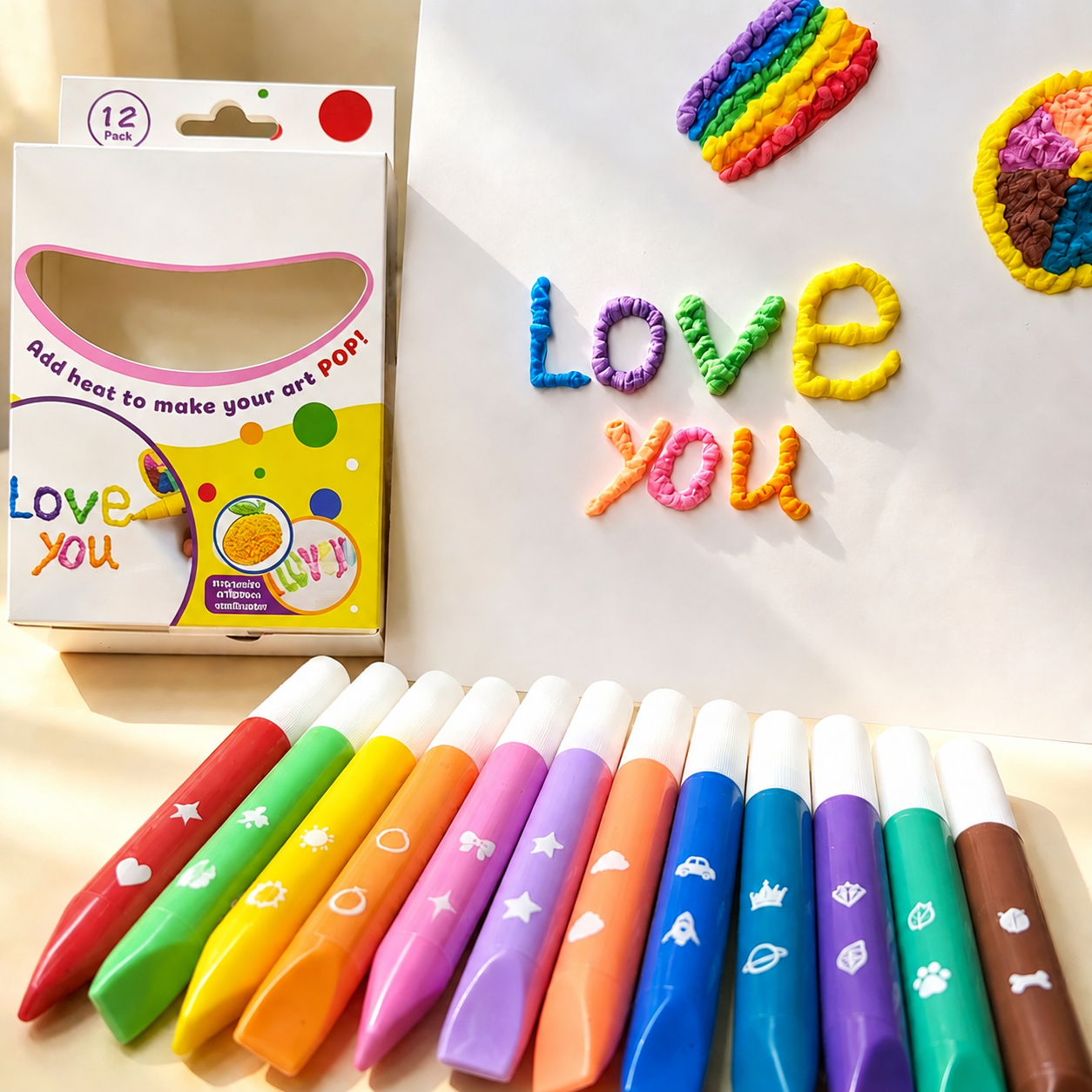 🔥HOT SALE 50% OFF🎁 Magic Puffy Pens for Kids – ✨3D Creative Drawing Art Set