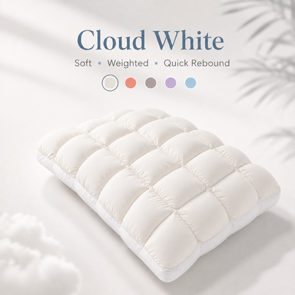 Cloud-Like Weighted Comfort Pillow – Soft Neck Support