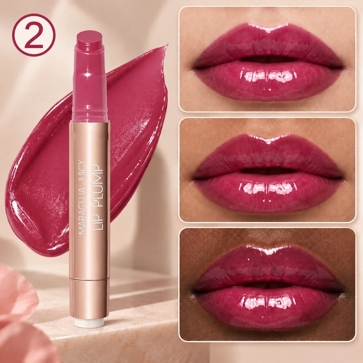 Juicy Lip Plump Balm – Glossy Buildable Lip Color