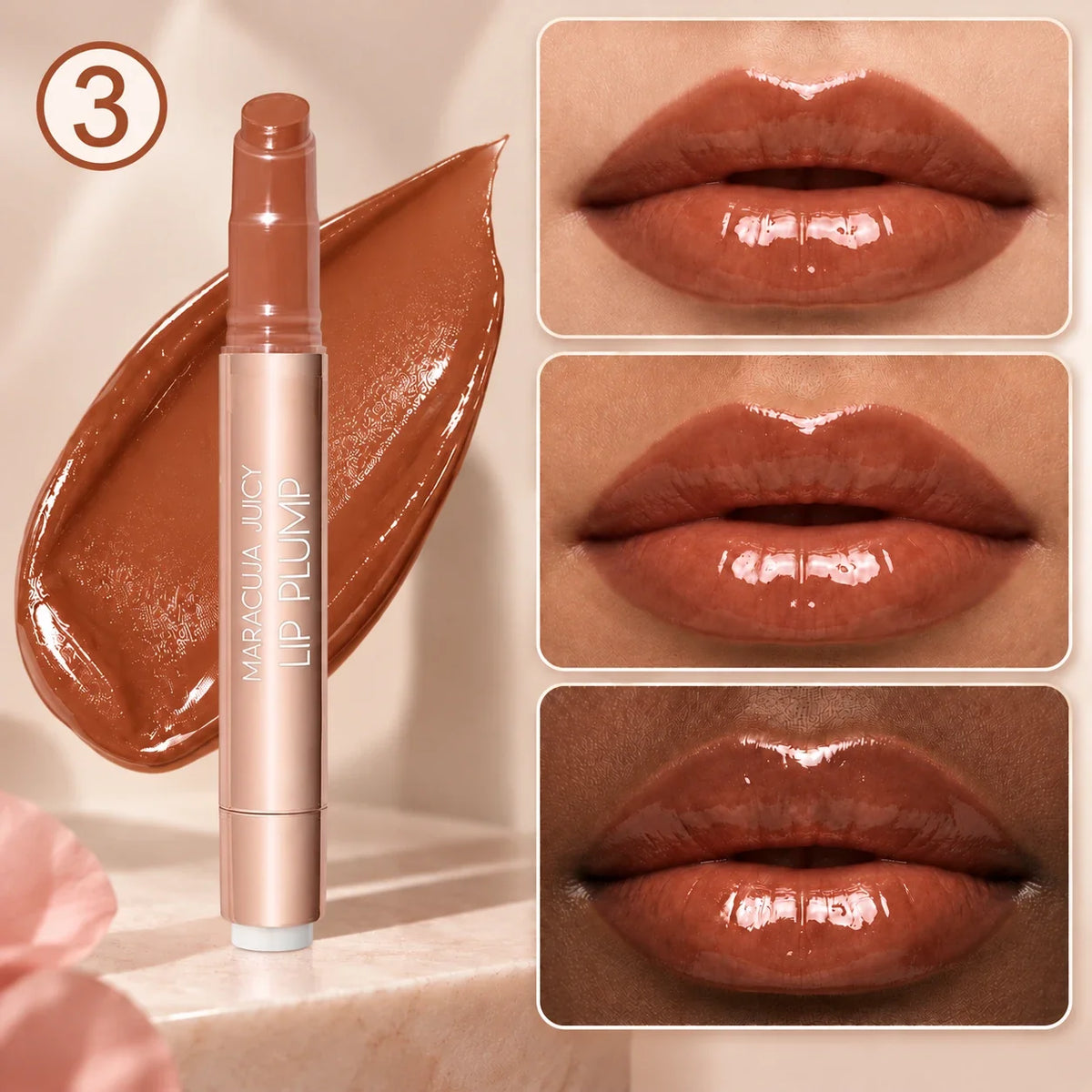Juicy Lip Plump Balm – Glossy Buildable Lip Color
