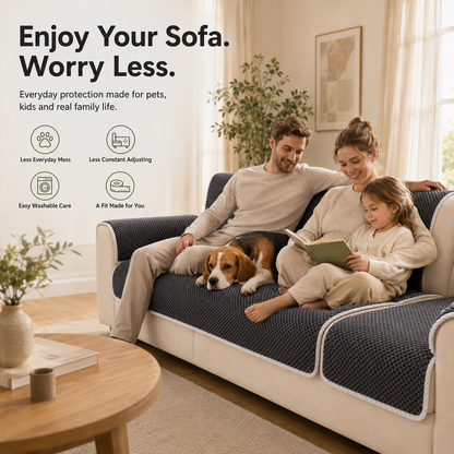 🛋️ Removable Sofa Cover – Washable Non-Slip Couch Protector 🐾