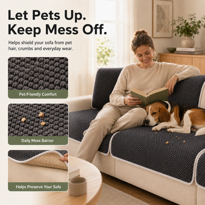 🛋️ Removable Sofa Cover – Washable Non-Slip Couch Protector 🐾