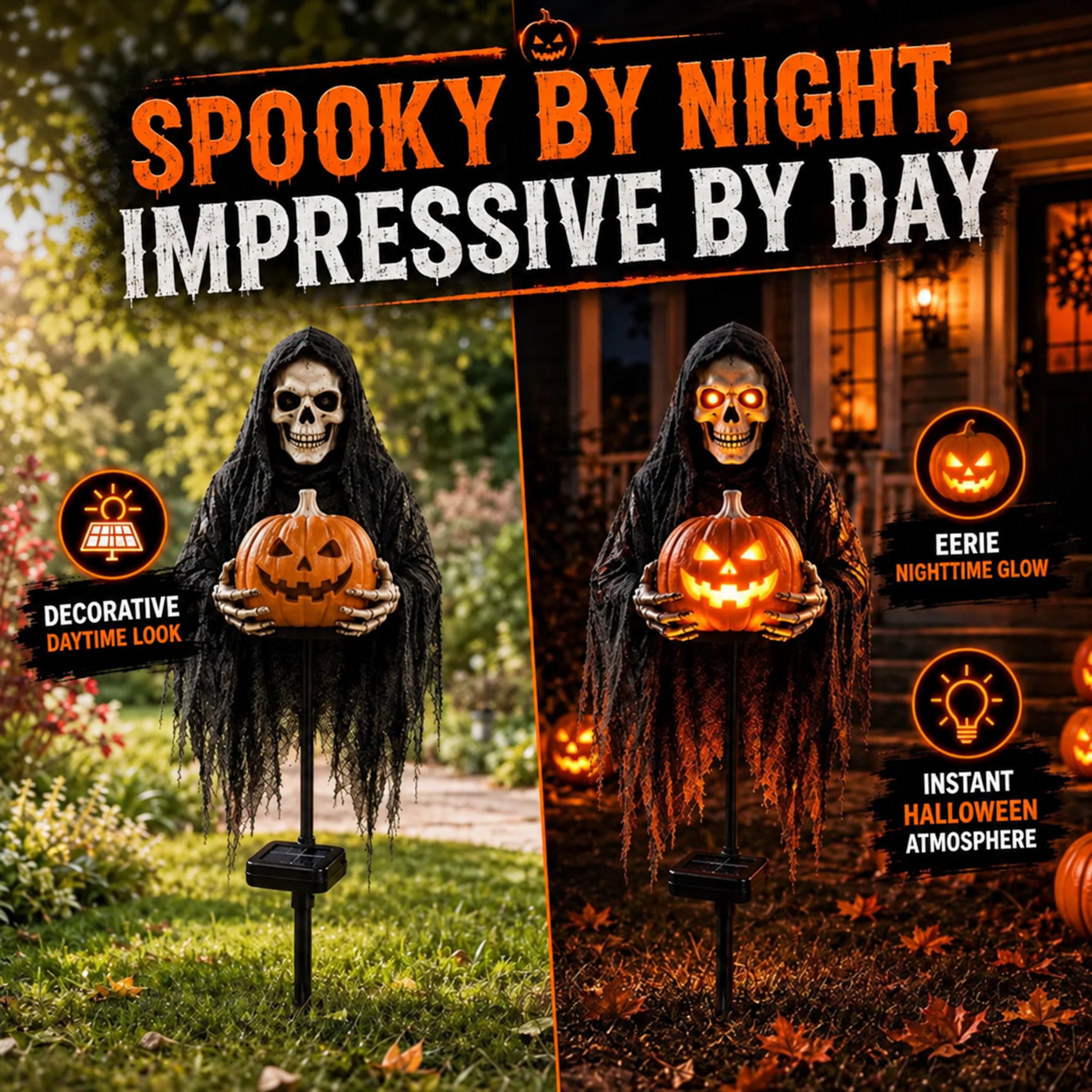 🔥Today 59% OFF🎁 - 💀Halloween Ghostly Animated Cemetery Lights