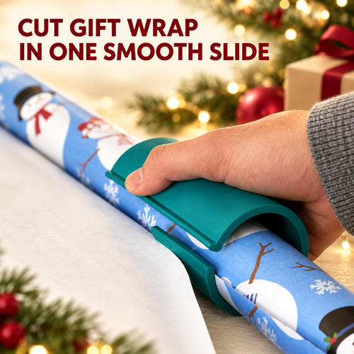 🎁 One-Slide Gift Wrap Cutter – Clean, Straight Cuts Without Scissors