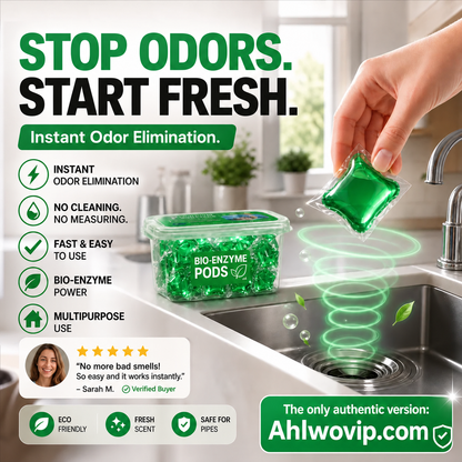 🥳2026 HOT SALE🥳💞50K+ SOLD!🏠💧 50% OFF! Drain Deodorizer Pods – Bio-Enzyme Formula🚰✅