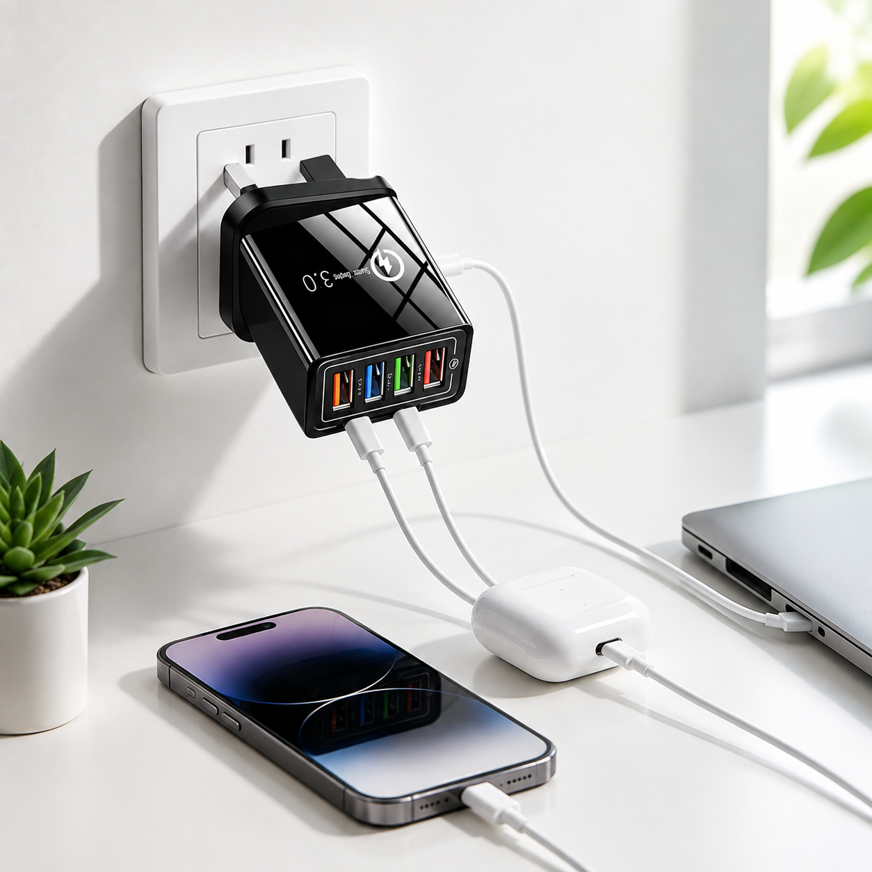 The Charger Big Tech Hates | 4-Port Quick Charge 3.0 + AI Performance Boost