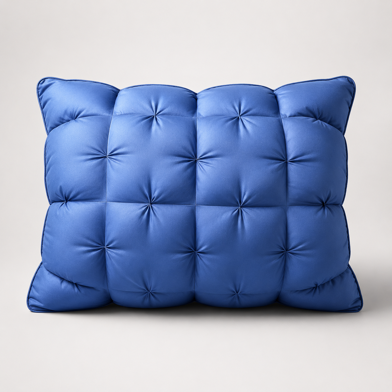Tufted Neck Support Pillow | Cooling Breathable & Fluffy, No-Flat Fill for All Sleep Positions