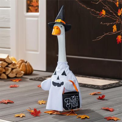 Porch Goose Statue