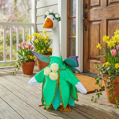 Porch Goose Statue