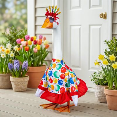Porch Goose Statue