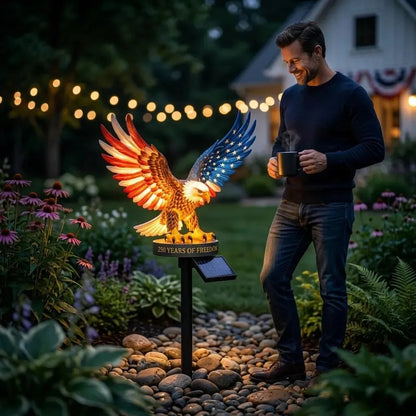 🔥🦅 Solar Eagle Garden Light – Patriotic Outdoor Garden Decor