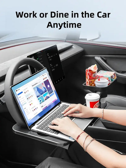 🔥 50% OFF Today | 2-in-1 Steering Wheel Tray & Seat Gap Organizer