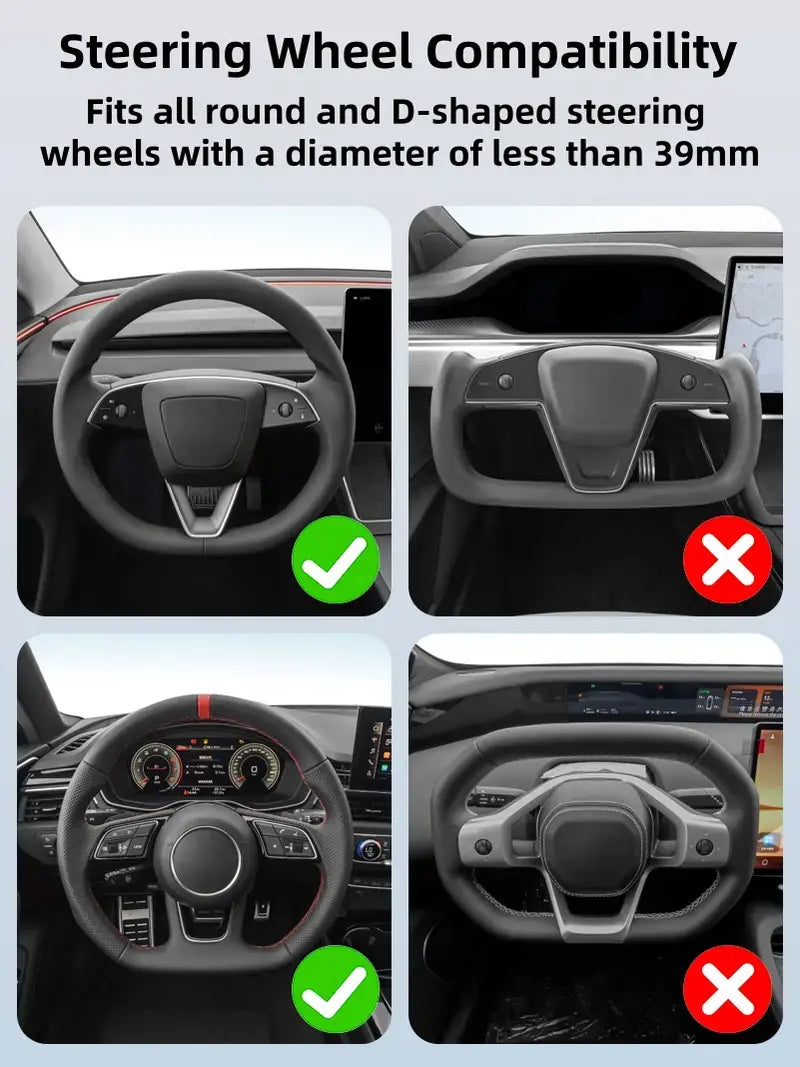 🔥 50% OFF Today | 2-in-1 Steering Wheel Tray & Seat Gap Organizer