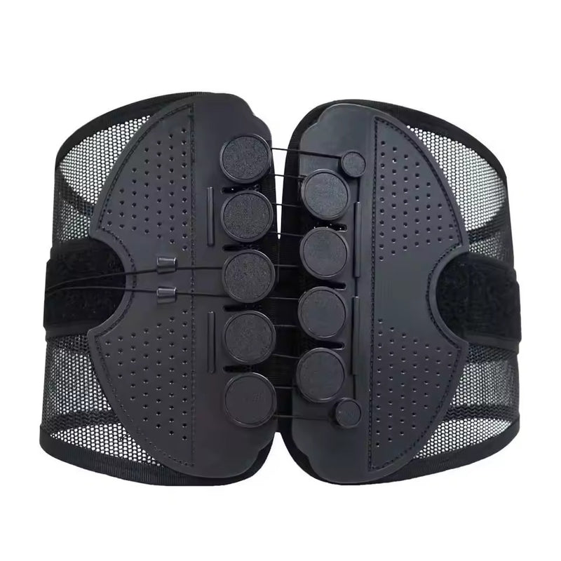 Structured lumbar support panel