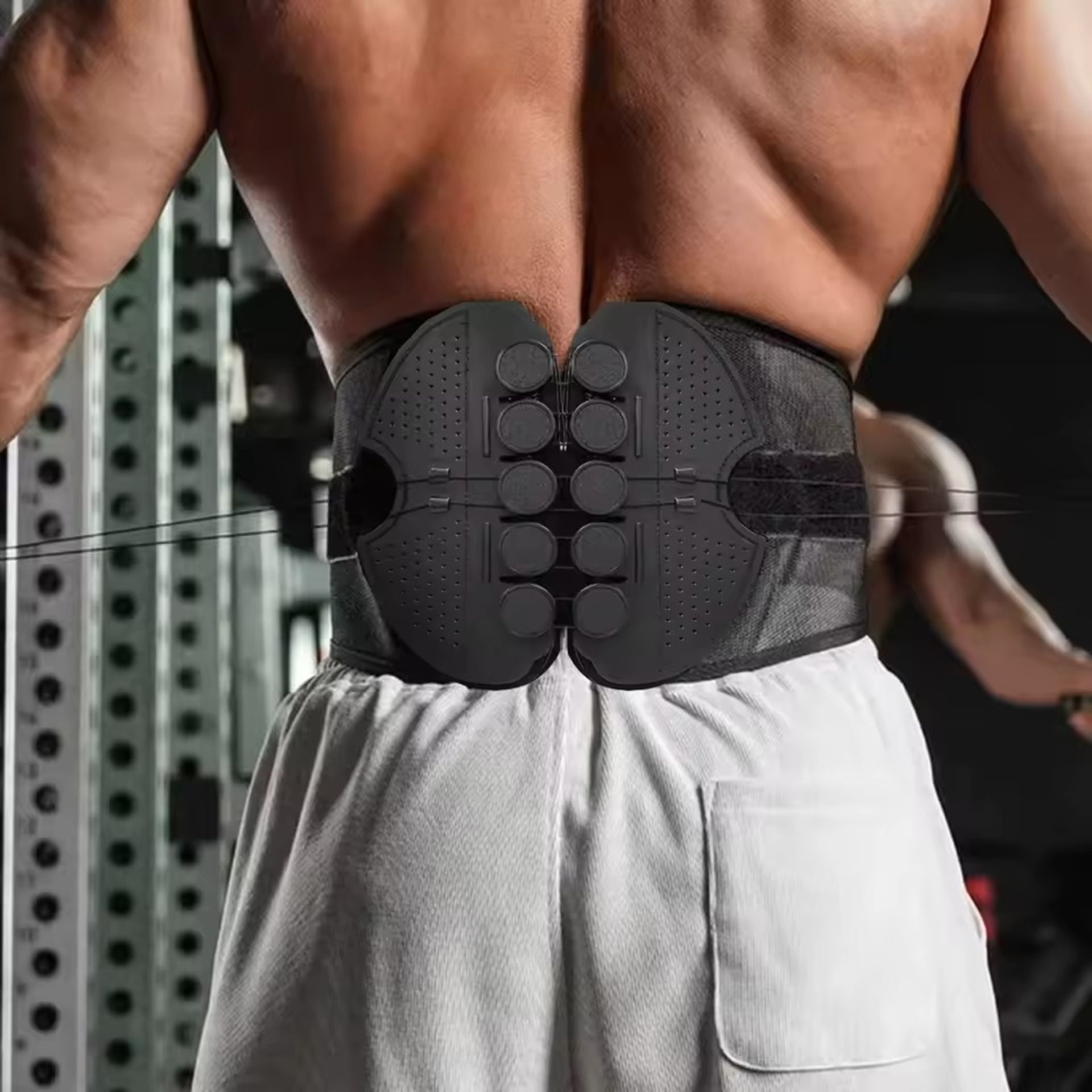 Adjustable Lumbar Support Belt worn during training