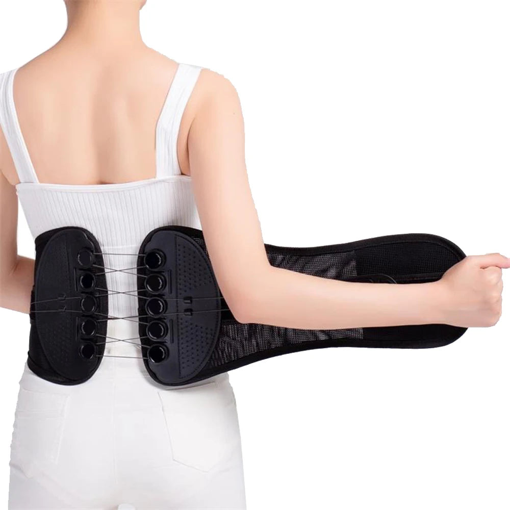 🧘Adjustable Lumbar Support Belt – Lower Back Brace💪
