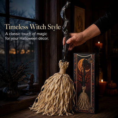 👻Limited Time 49% OFF🔥Animated Moving Witch Broom🌟Light‑Sound‑Motion
