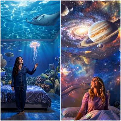 🌌✨Beyond Reality: Transform Your Sanctuary with the 5D Galaxy Ocean Projecto