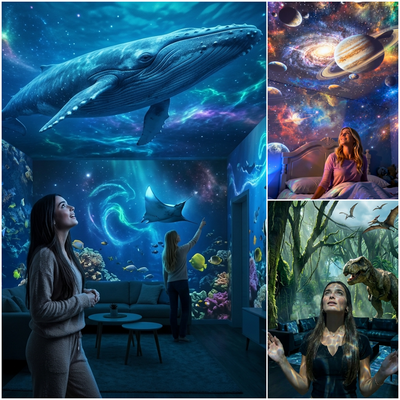 🌌✨Beyond Reality: Transform Your Sanctuary with the 5D Galaxy Ocean Projecto