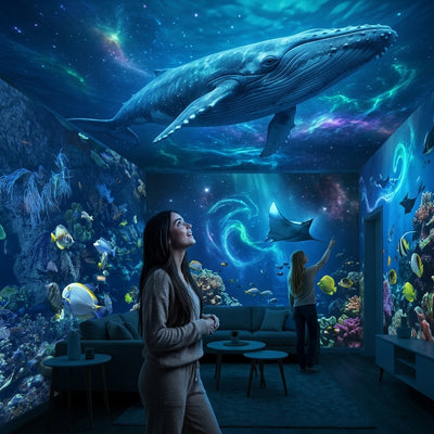 🌌✨Beyond Reality: Transform Your Sanctuary with the 5D Galaxy Ocean Projecto