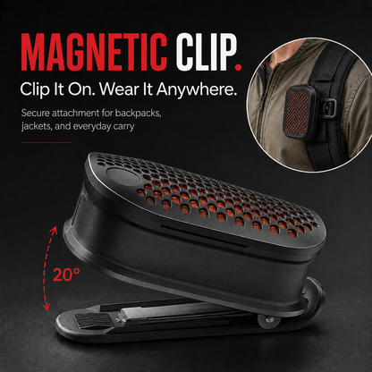 🎵 Ultra-Light Magnetic Clip-On Bluetooth Speaker