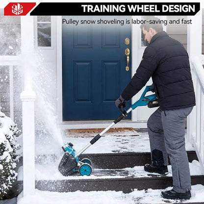 🔥52.8' Brushless Cordless Snow Shovel Foldable with Wheels | For Makita 18V Battery