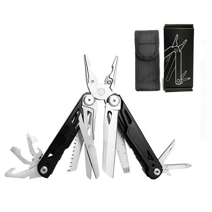 🚀16-in-1 Multitool with Large Scissors | Compact Outdoor Tool for Camping & Repairs