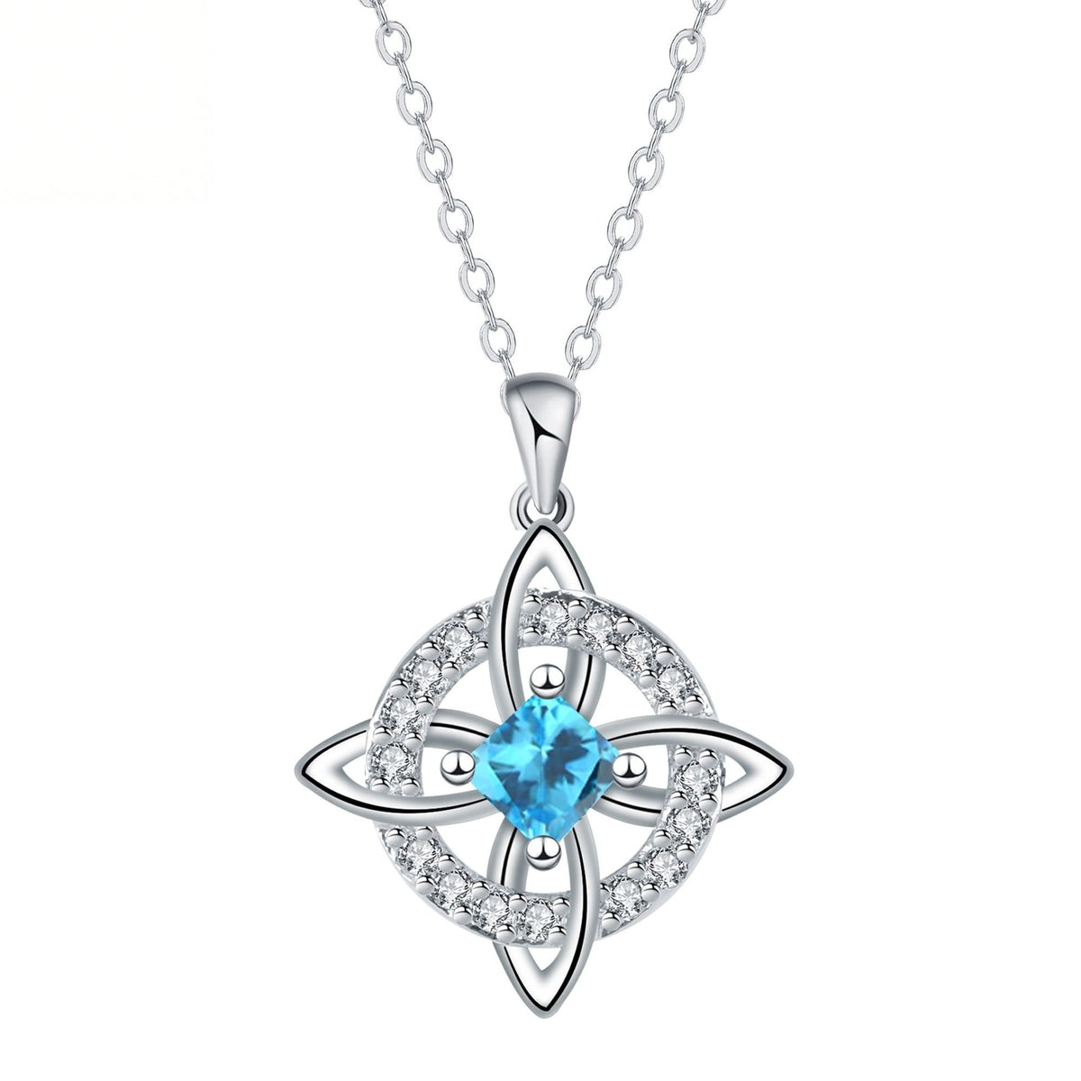 Mystical Birthstone Witches Knot Necklace – Natural Crystal 🔮💞Protect Your Loved Ones