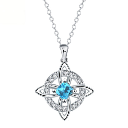 Mystical Birthstone Witches Knot Necklace – Natural Crystal 🔮💞Protect Your Loved Ones