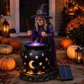🧙‍♀️ Halloween Witch Cauldron Solar Light