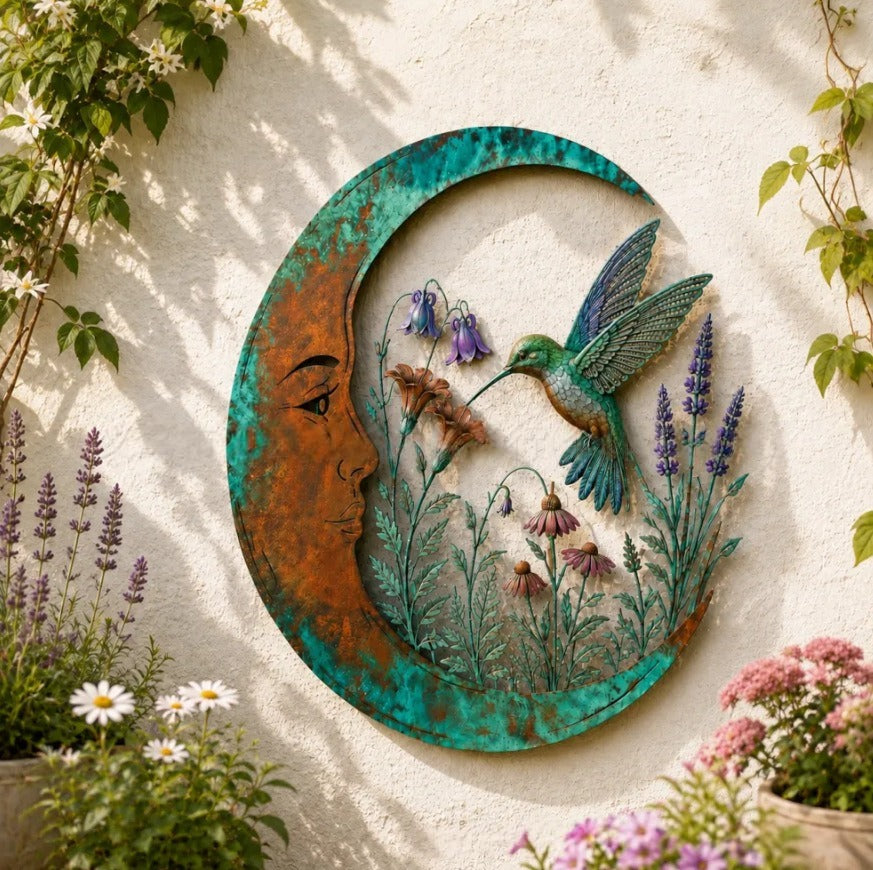 Dragonfly Moon Wall Decor