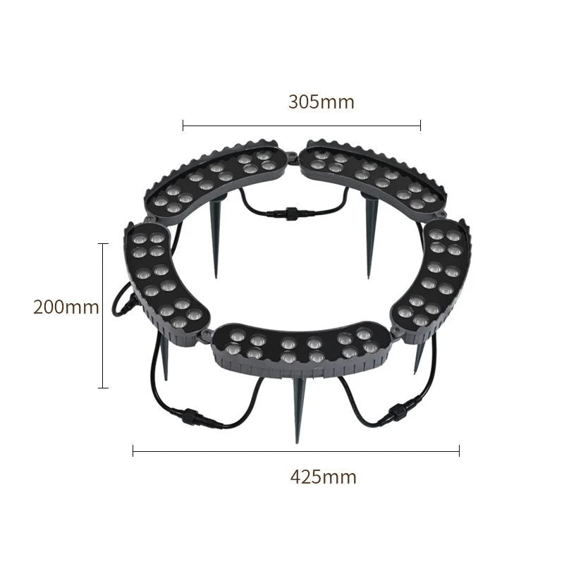 🌳💡 Ring-Shaped Solar Tree Lights – Weatherproof Outdoor Spotlights Ideal for Trees, Pillars, and Gardens