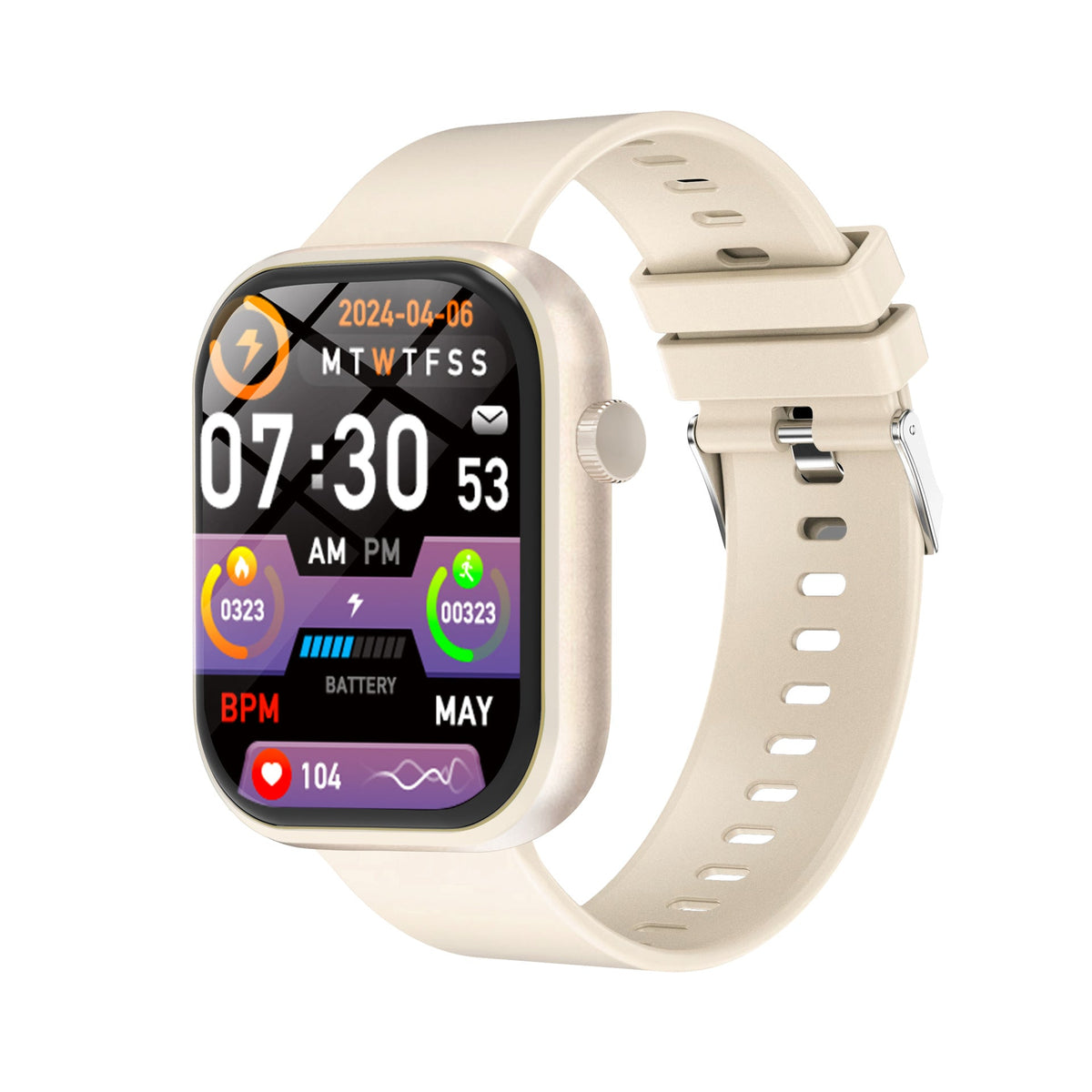 🎁This unisex smartwatch features a large touchscreen and a full suite of features, including message notifications, a pedometer, an alarm clock, a timer, music control, a comfortable strap, and compatibility with most iOS and Android smartphones.